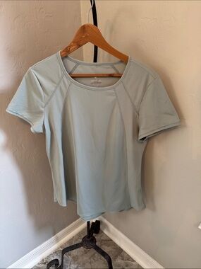 Spyder Women's Short Sleeve Active Tee in Light Green - Size Large